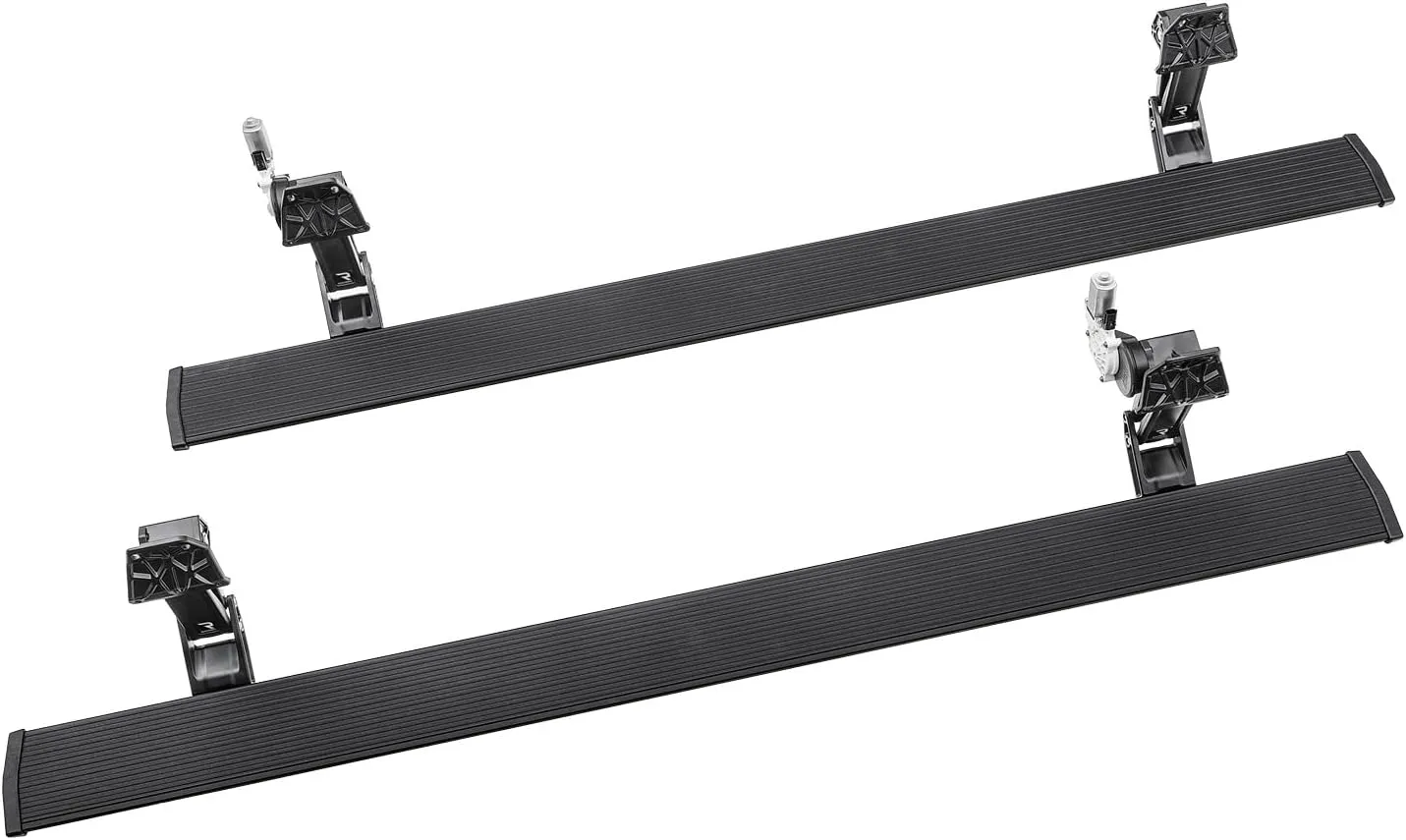 RealTruck AMP Research PowerStep Power Running Boards with LED Step Lights for 2011 - 2014 Chevrolet Silverado/GMC Sierra 2500/3500 Extended Cab/Crew Cab - Electric Powerstep & Retractable Truck Steps