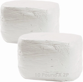 ReArt Natural Air-Dry Clay, Pottery Clay, All-Purpose Modeling Clay 20lbs for Sculpting, Hand Modeling and Throwing (White)