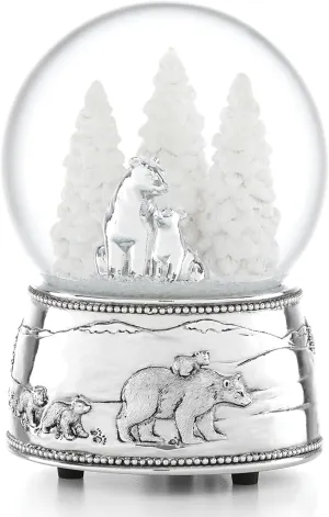 Reed & Barton 886529 North Pole Bound Polar Bear Musical Snow Globe, Christmas & Holiday Decor