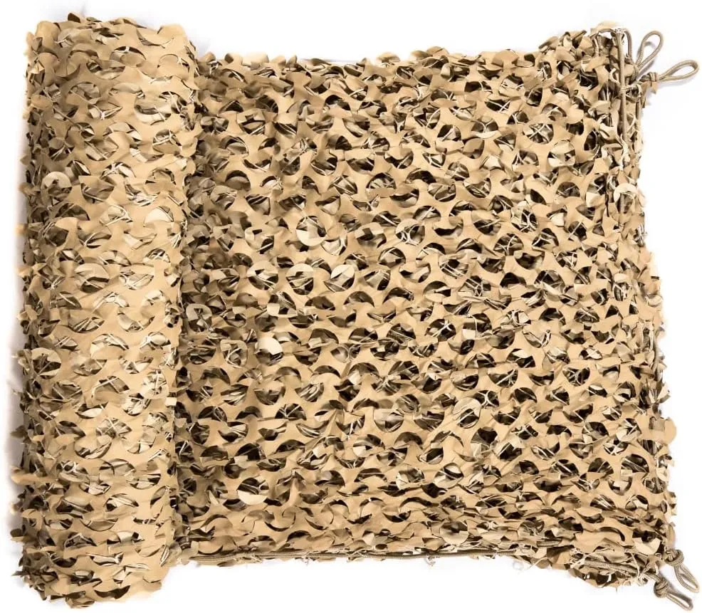 Reinforced Camouflage Netting | 3D Camo Nets with Waterproof & UV Protection, Silent Rip-Stop Fabric, Military-Grade Durability – Ideal for Hunting, Shade, Tactical & Outdoor Use