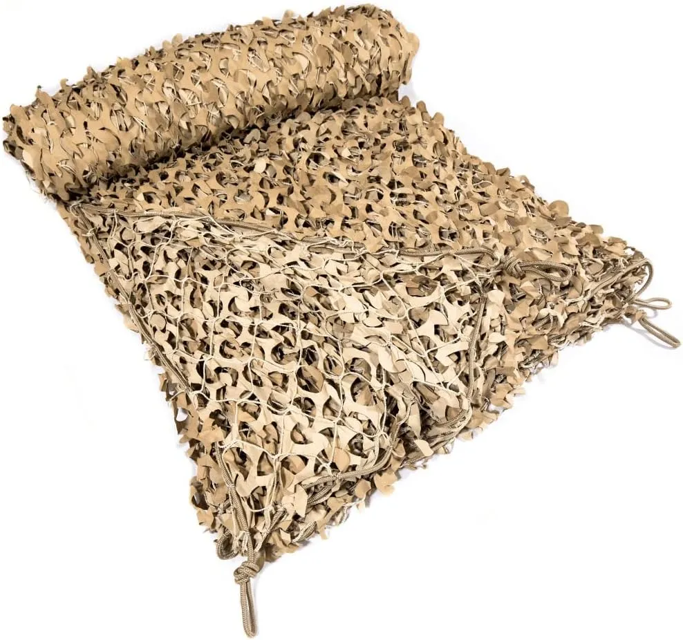 Reinforced Camouflage Netting | 3D Camo Nets with Waterproof & UV Protection, Silent Rip-Stop Fabric, Military-Grade Durability – Ideal for Hunting, Shade, Tactical & Outdoor Use