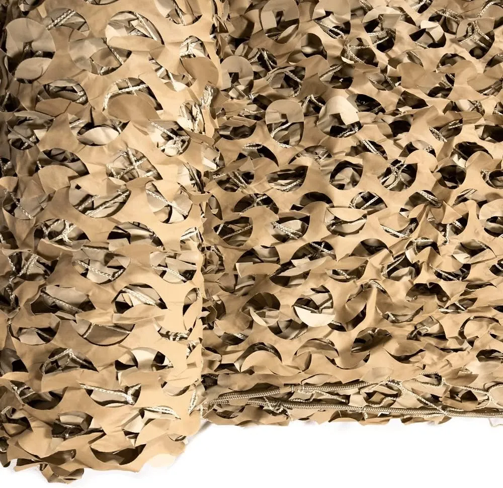 Reinforced Camouflage Netting | 3D Camo Nets with Waterproof & UV Protection, Silent Rip-Stop Fabric, Military-Grade Durability – Ideal for Hunting, Shade, Tactical & Outdoor Use