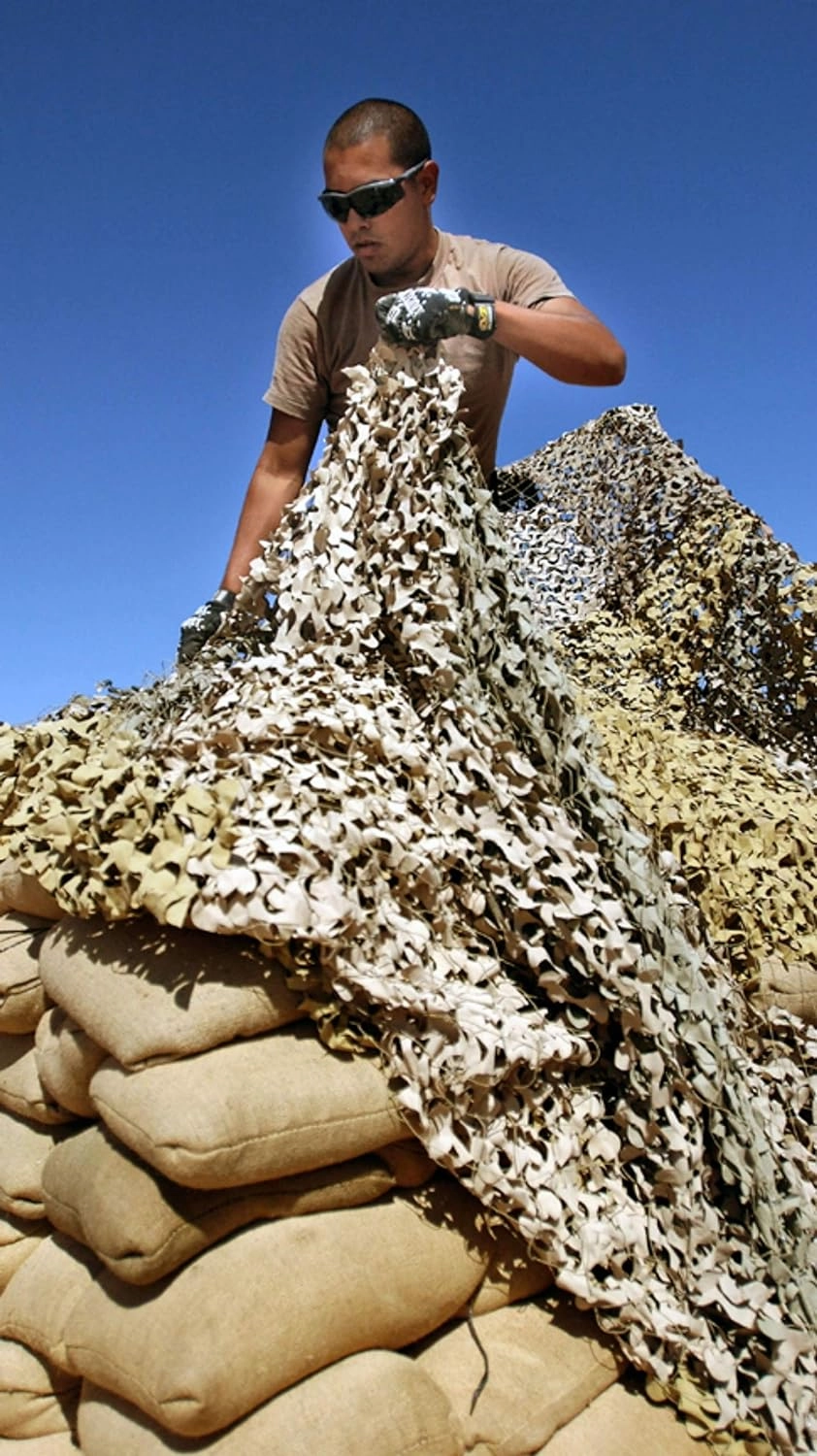 Reinforced Camouflage Netting | 3D Camo Nets with Waterproof & UV Protection, Silent Rip-Stop Fabric, Military-Grade Durability – Ideal for Hunting, Shade, Tactical & Outdoor Use