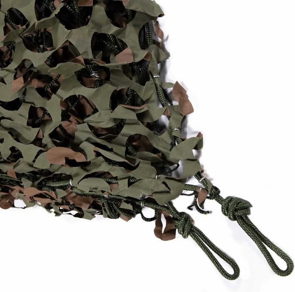 Reinforced Camouflage Netting | 3D Camo Nets with Waterproof & UV Protection, Silent Rip-Stop Fabric, Military-Grade Durability – Ideal for Hunting, Shade, Tactical & Outdoor Use