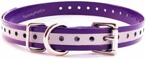 Replacement Strap for SportDOG Collars - 3/4" Wide Ultra-Durable Dog E-Collar Replacement for Training, Bark, Shock, Electric, and GPS Collars - 28" Adjustable Length SportDOG (Reflectie Purple)