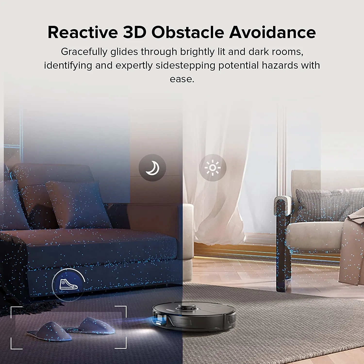 Roborock S8 Robot Vacuum Cleaner & Sonic Mop - Black ( Refurbished Grade - C )