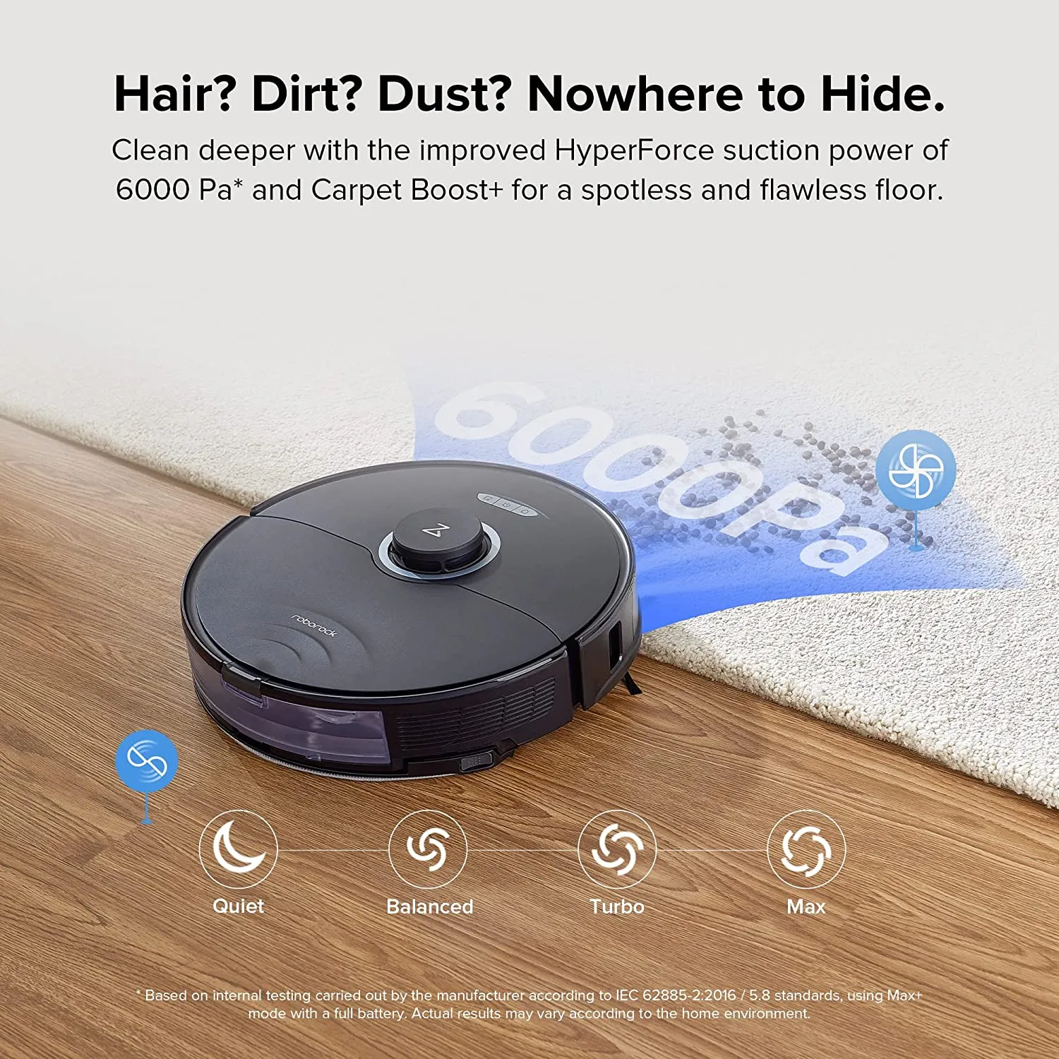 Roborock S8 Robot Vacuum Cleaner & Sonic Mop - Black ( Refurbished Grade - C )