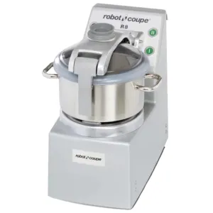 Robot Coupe R8 2-Speed Vertical Cutter Mixer Food Processor with 8-Quart Stainless Steel Bowl, 208-240v/3ph, 8 qt