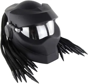 Robot Motorcycle Helmet,Revealable Lens Motorcycle Full Face Helmet,DOT Safety Standards,Adult Unisex, Suitable for All Seasons