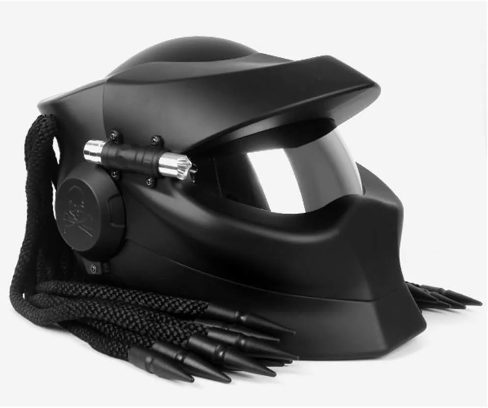 Robot Motorcycle Helmet,Revealable Lens Motorcycle Full Face Helmet,DOT Safety Standards,Adult Unisex, Suitable for All Seasons