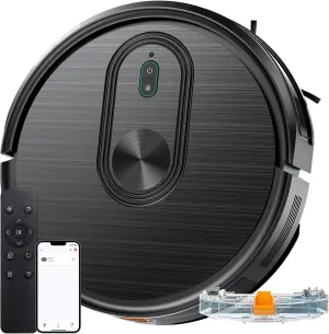 Robot Vacuum and Mop Combo, 2 in 1 Vacuuming & Mopping Robot with Schedule, App/Bluetooth/Voice, 3200Pa Max Suction, Self-Charging Robot Vacuum Cleaner, Slim, Ideal for Pet Hair, Hard Floor, Carpet