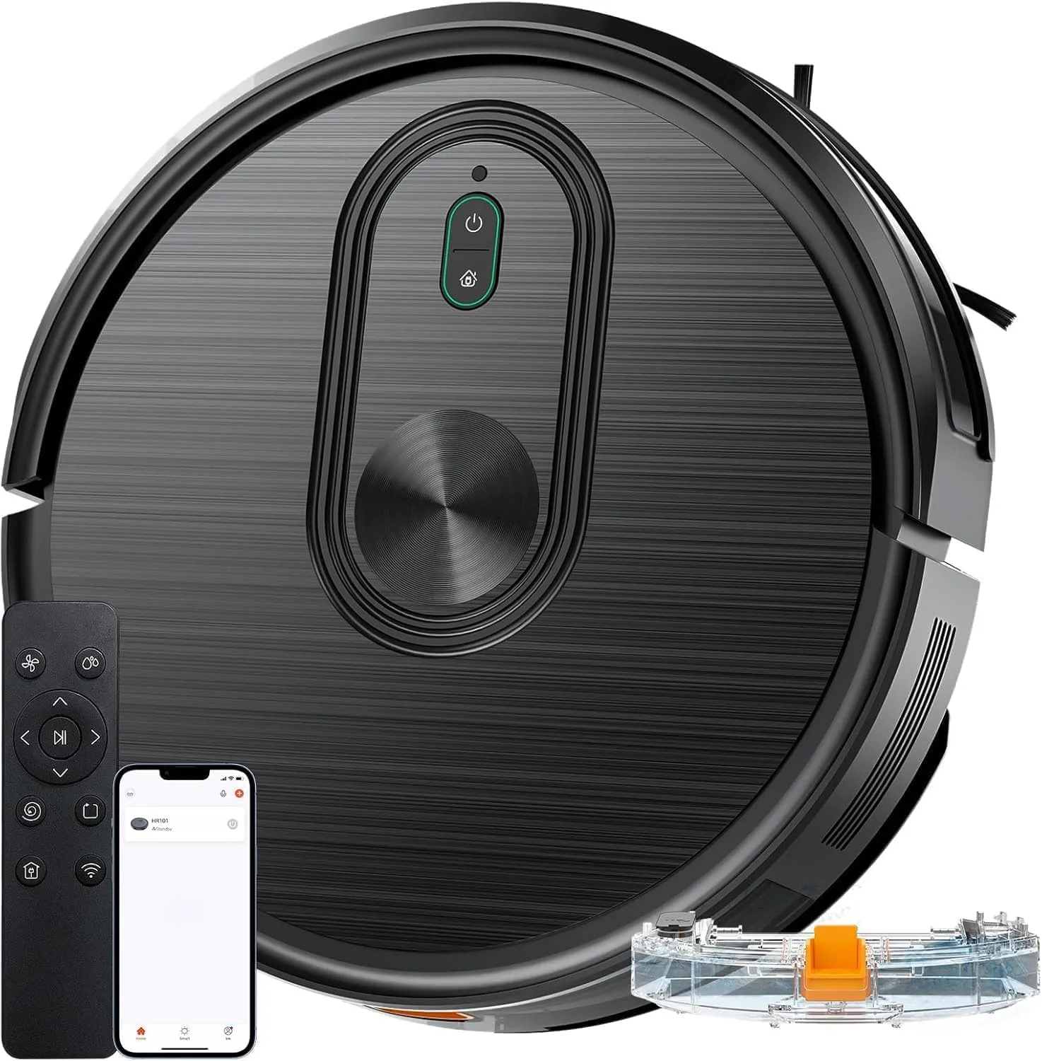 Robot Vacuum and Mop Combo, 2 in 1 Vacuuming & Mopping Robot with Schedule, App/Bluetooth/Voice, 3200Pa Max Suction, Self-Charging Robot Vacuum Cleaner, Slim, Ideal for Pet Hair, Hard Floor, Carpet