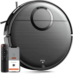 Robot Vacuum and Mop Combo, Vacuuming & Mopping 2 in 1 Robotic Vacuum Cleaner with Wi-Fi/App/Remote, Schedule, 2000Pa Max Suction, Self-Charging, Slim, Ideal for Hard Floor, Low-Pile Carpet, Pet Hair