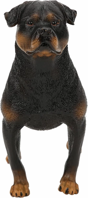 Rottweiler Simulation Model Toy Cute Dog Lifelike Rottweiler Ornaments Desktop Decoration for Child Gifts