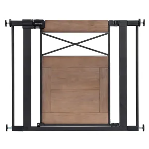 Safety 1st Adjustable Baby Gate for Doorways, Modern Farmhouse Style Gates for Pets, Toddlers, Babies, Children, Wood