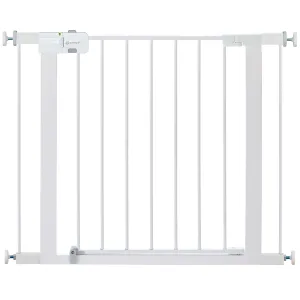 Safety 1st Easy Install Walk Thru Baby Gate for Doorways, Gate With Door, Dog Gates, Fits 29"-38", Easy Install 28" Tall, White