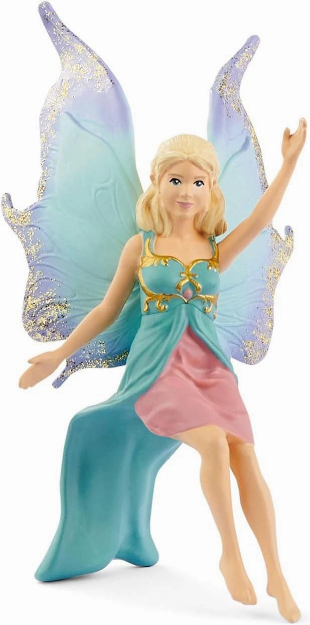 schleich BAYALA - Fairy in Flight on Winged Lion with Moveable Parts, Detachable Toy Fairy Figurine Riding Magical Pink Lion, for Children ages 5-12 Years