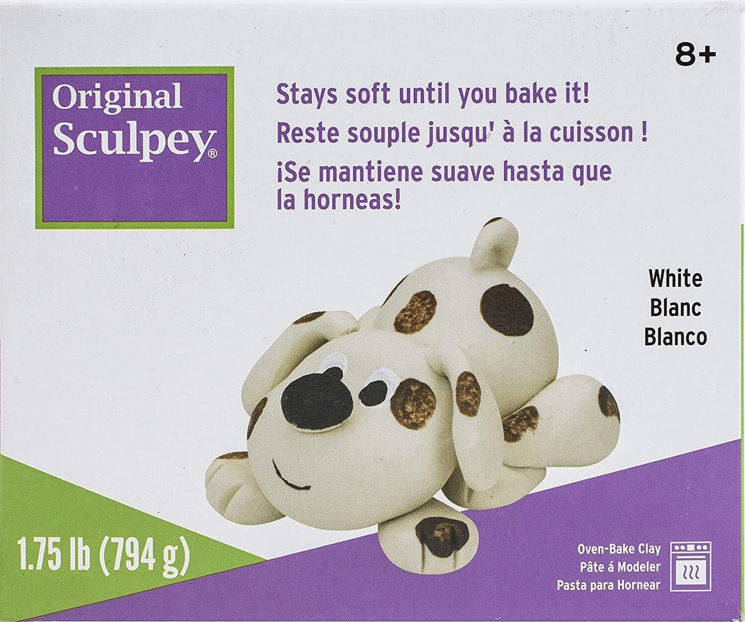 Sculpey S2 Original Polymer Clay 1.75lb, White