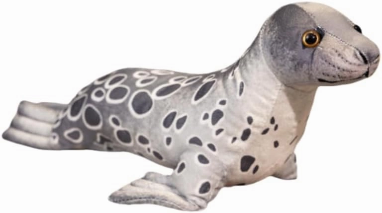 Seal Stuffed Animal，Soft, Cute and Cuddly Seal Pillow Cushion Plush Toy，Suitable for Birthday, Party, Christmas Best Gift for Family and Friends. 1 Piece (Grey 23.8inch)