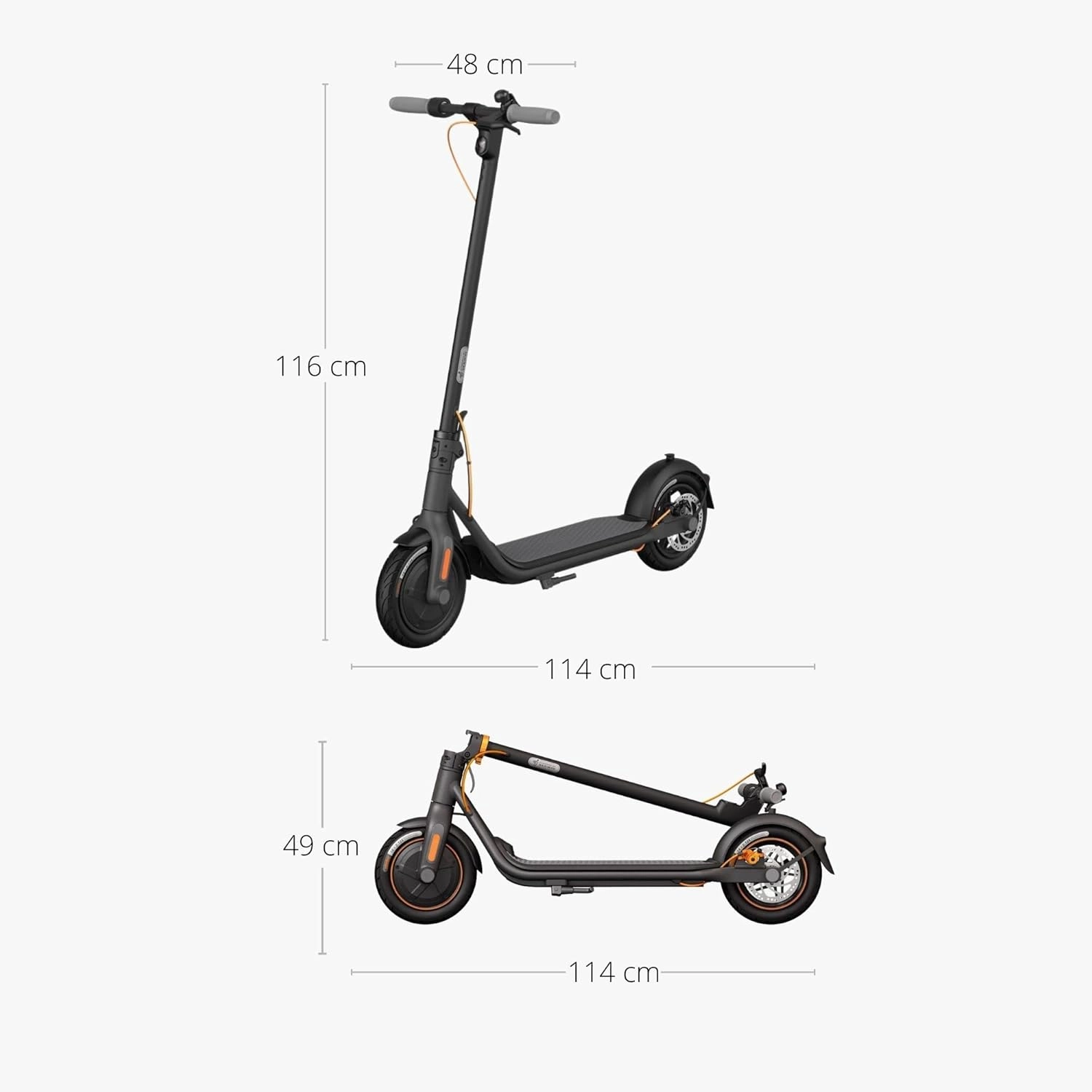 Segway Ninebot Kick Scooter F25/F40, Powerful Motor, Long Range & 15.5-20 MPH, Dual Brakes, Cruise Control, Electric Scooter for Adults, UL-2272 & UL2271 Certified
