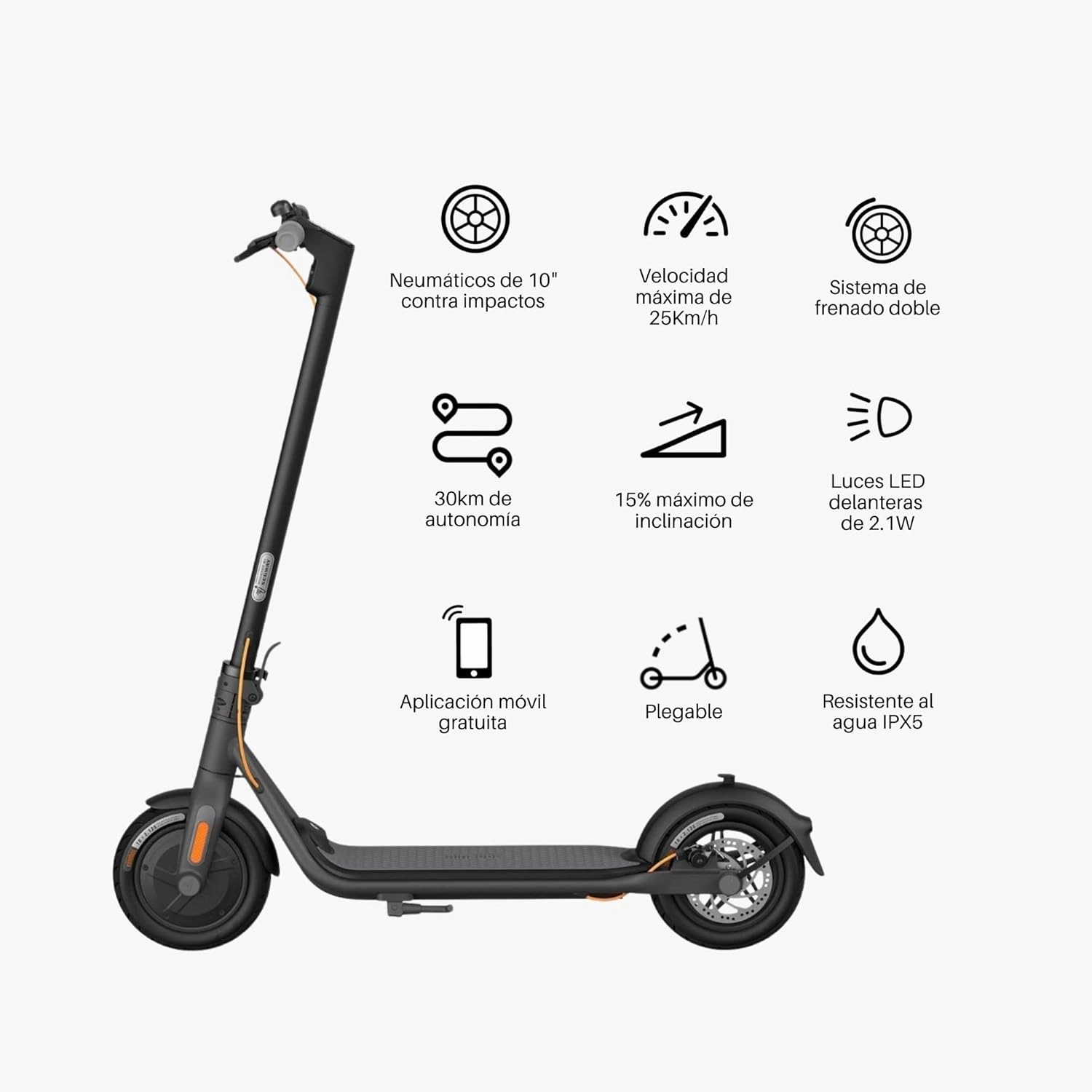 Segway Ninebot Kick Scooter F25/F40, Powerful Motor, Long Range & 15.5-20 MPH, Dual Brakes, Cruise Control, Electric Scooter for Adults, UL-2272 & UL2271 Certified