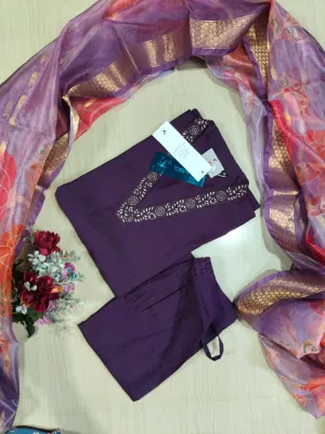 shiny dupatta set SSD15