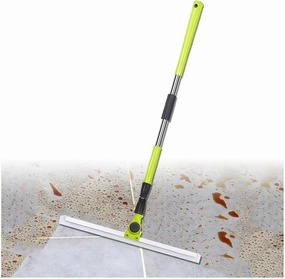 Silicone Brooms for Floor Cleaning, with 51 Long Handle Silicon Broom, Magic Broom Squeegee for Concrete Floor,Bathroom Tile,Large:50×130cm
