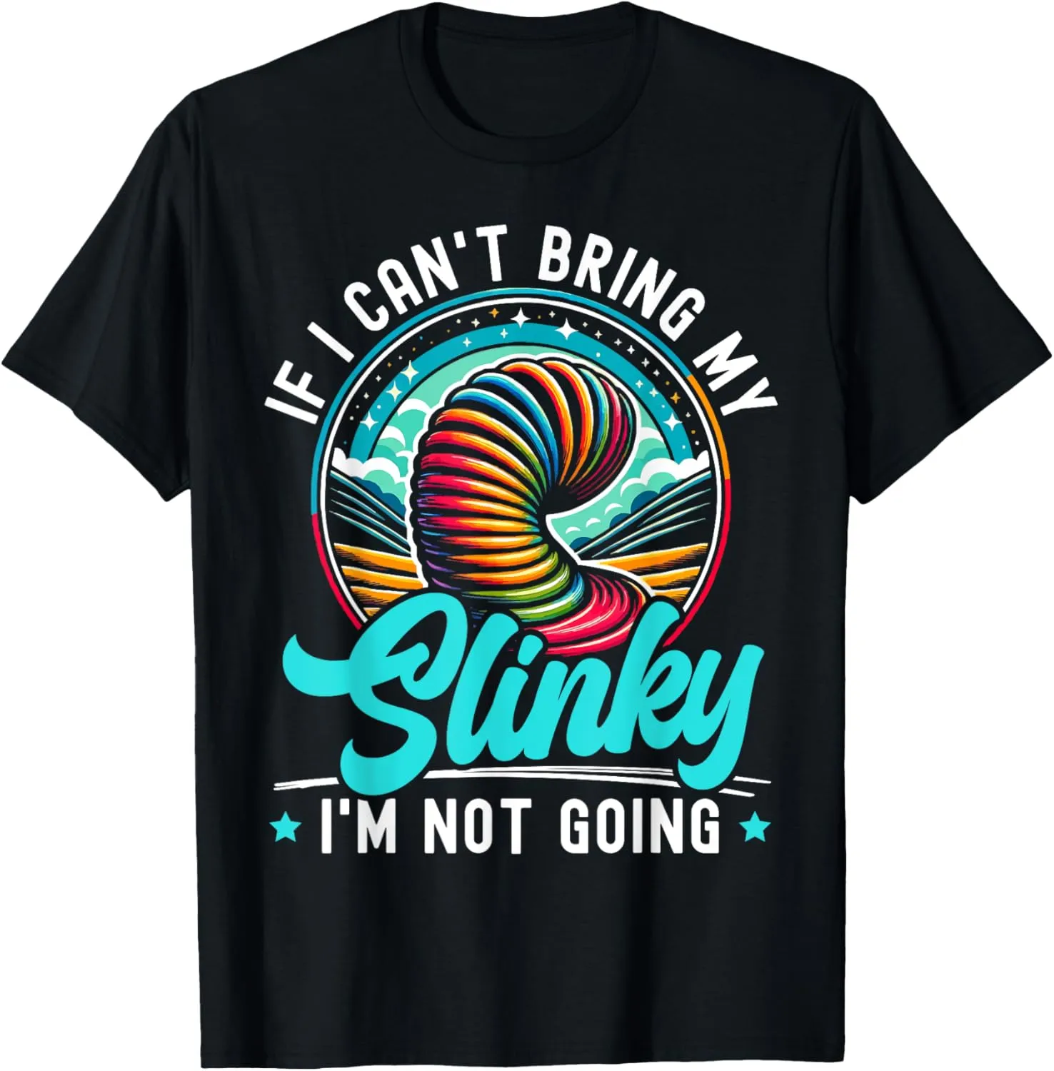 Slinky Toy Slinky Spring Retro 90s Toy Slinkies T-Shirt