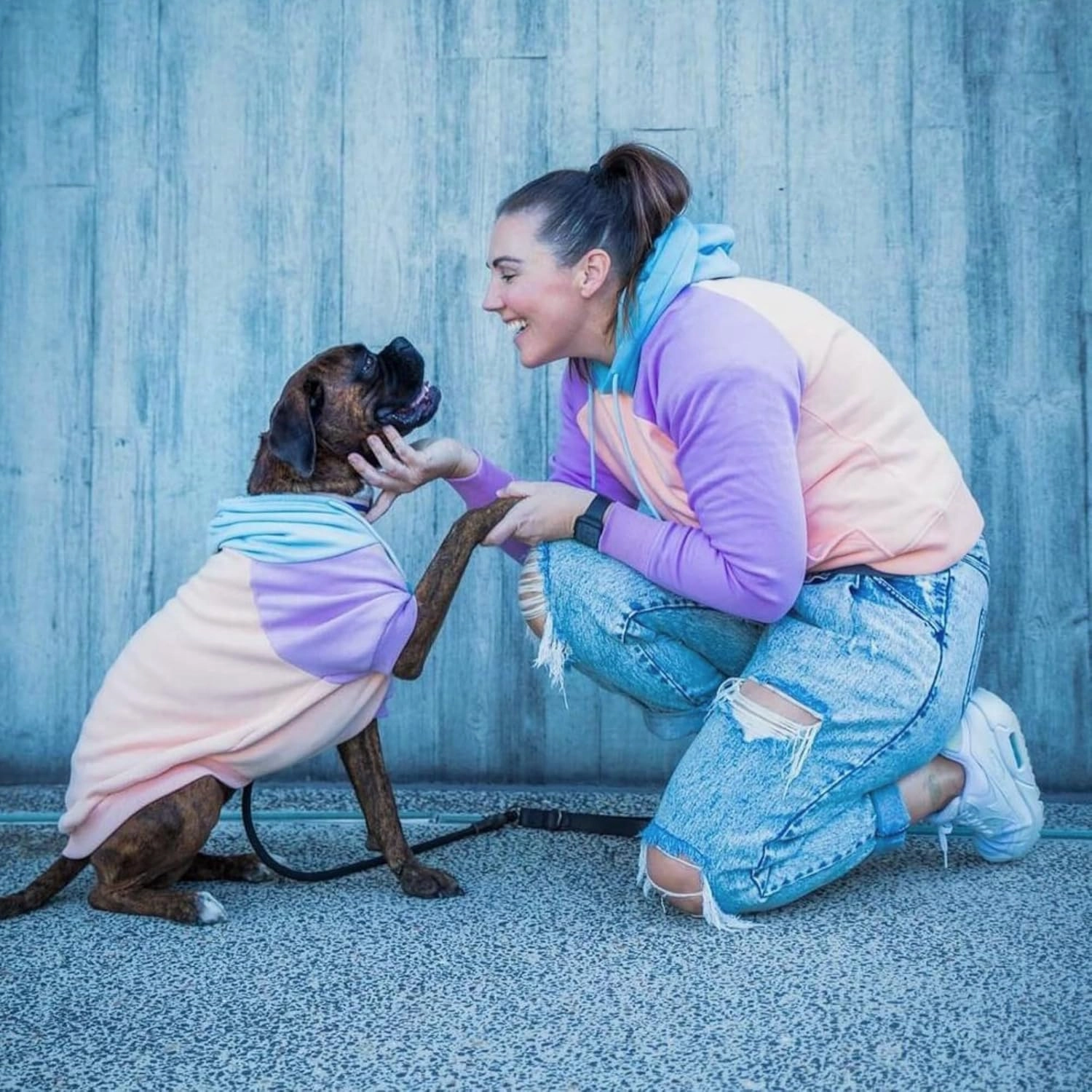Spark Paws Human Hoodie - Premium Quality, Buttery Soft, Superior Comfort and Fit, Calming Fleece Interior, Suitable for All Styles - Cotton Candy - M