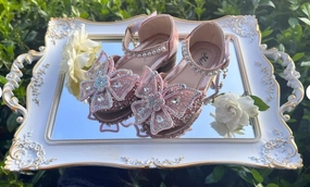 Sparkle Butterfly Shoes for Toddler and Little Girls Birthday Shoes