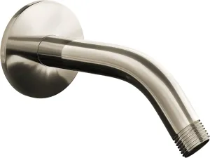 SparkPod 6 Inch Shower Arm with Flange - Solid Stainless Steel Shower Head Extension Arm, Wall-Mounted for Fixed & Handheld Showerheads - Teflon Tape Included (Standard 6", Elegant Brushed Nickel)