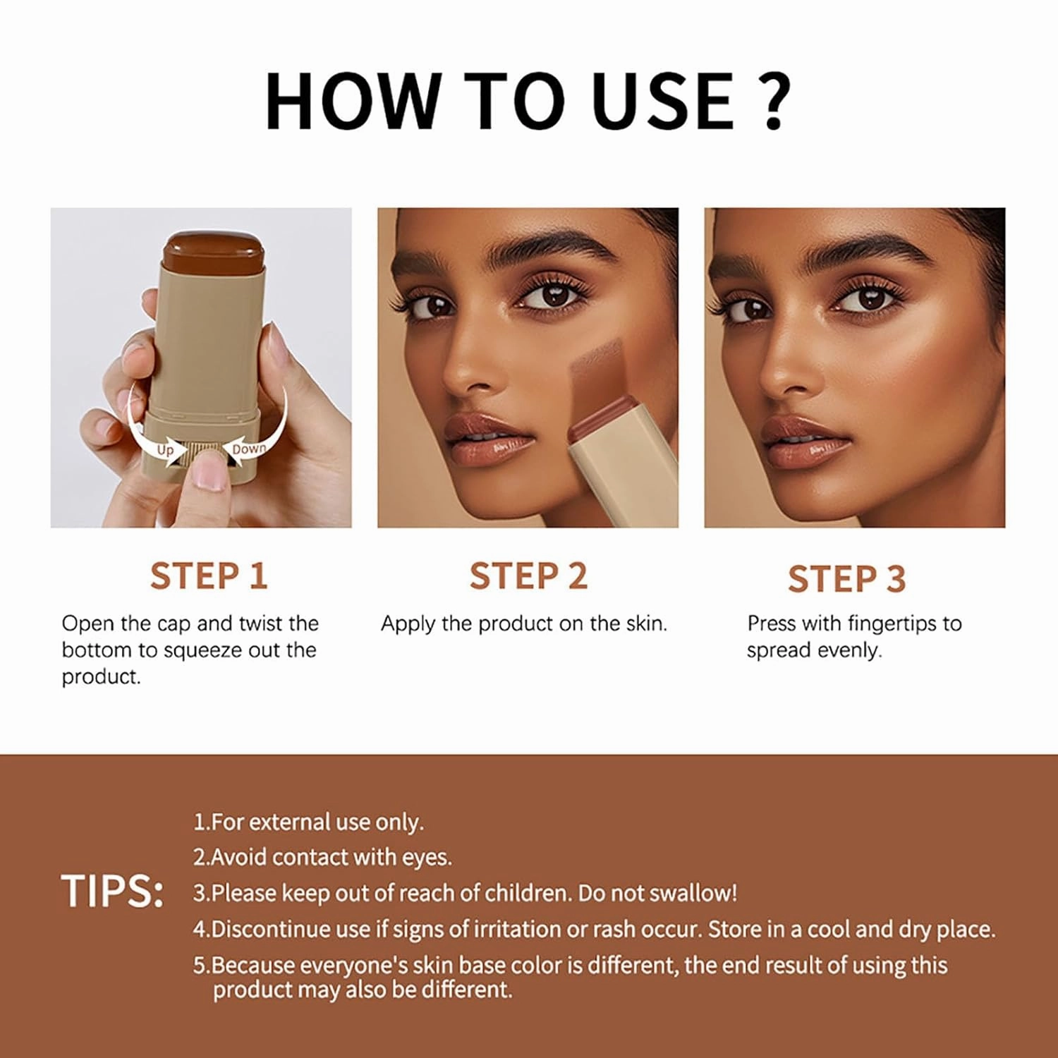 Splendor Serum Boosted Skin Tint Balm, Splendor Balm Solid Tinted Moisturizing Serum Contour Stick Foundation Face Stick, Sweat-proof Portable for Women of All Skin Tones (#4-2PCS)