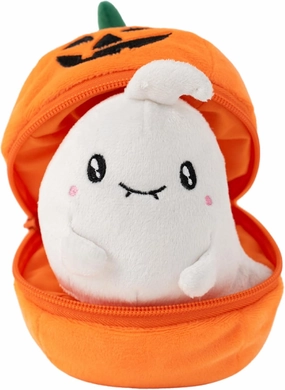 Spooky Halloween Zip Up Stuffed Animal - Hauntingly Cute Ghost Plush Toy - Perfect Halloween Decor & Gift for All Ages - Special Edition (Ghost Zip up Pumpkin)