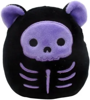 Squishmallow Official Kellytoy Halloween Squishy Soft Plush Toy Animals (Shellie Skeleton Bear, 4 Inch)