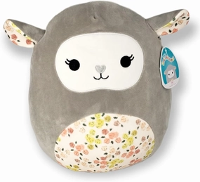 SQUISHMALLOW KellyToys - 12 Inch (30cm) - Elea The Grey Lamb from The Floral Squad - Super Soft Plush Toy Animal Pillow Pal Buddy Stuffed Animal Birthday Gift Easter