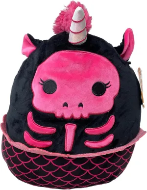 Squishmallows Official Kellytoy Halloween Squishy Soft Plush Toy Animals (Geli Skeleton Unicorn Mermaid, 12 Inch)