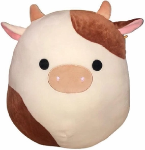 Squishmallows Official Kellytoy Plush Farm Squad Squishy Soft Plush Toy Animals (12 Inch, Ronnie Cow)