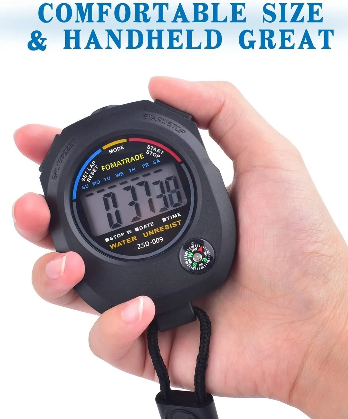 Stopwatches for Coaches Waterproof Stopwatch,Digital Stopwatch Timer,Sport Stop Watch,Interval Timer with Large Display