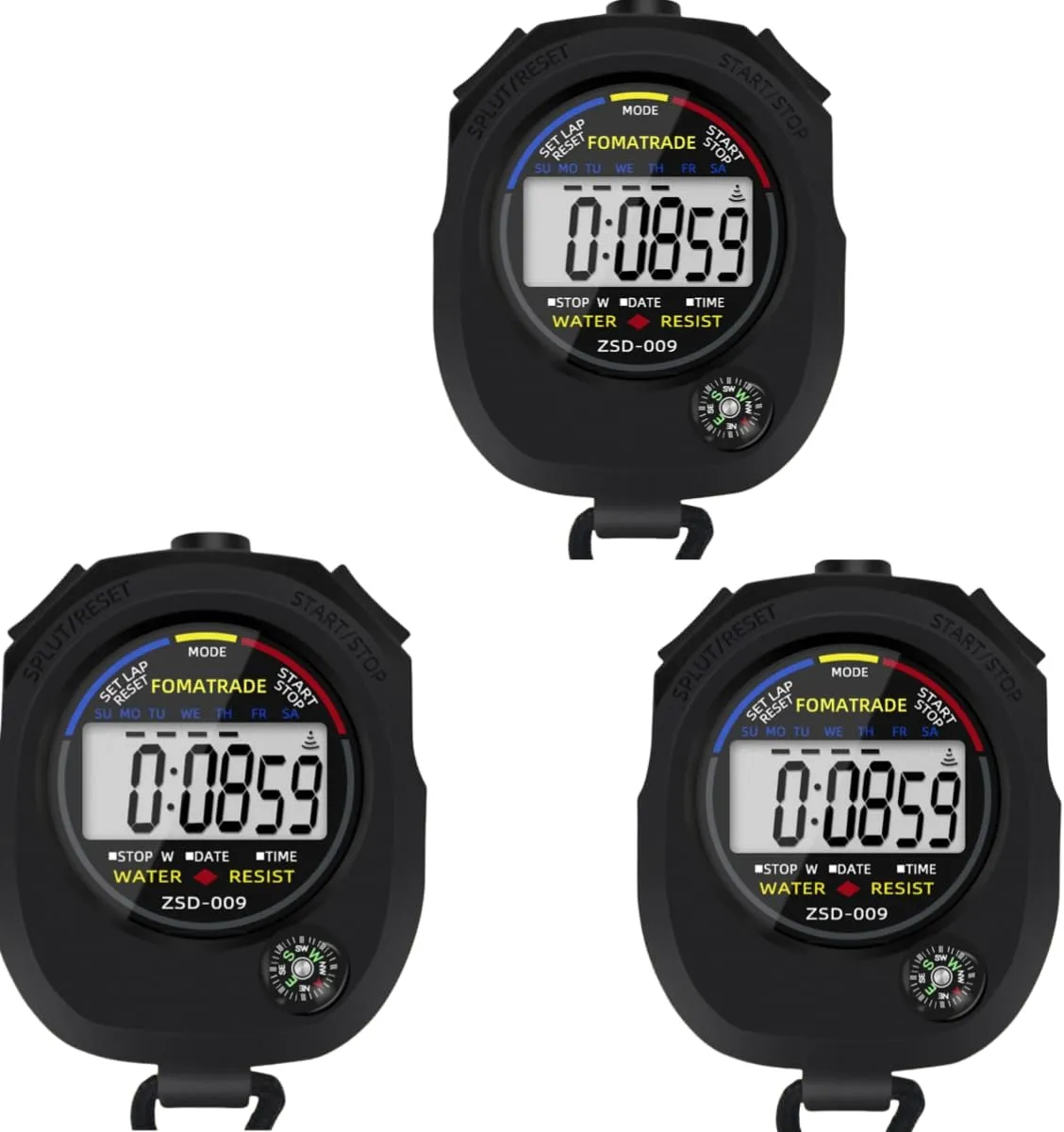 Stopwatches for Coaches Waterproof Stopwatch,Digital Stopwatch Timer,Sport Stop Watch,Interval Timer with Large Display