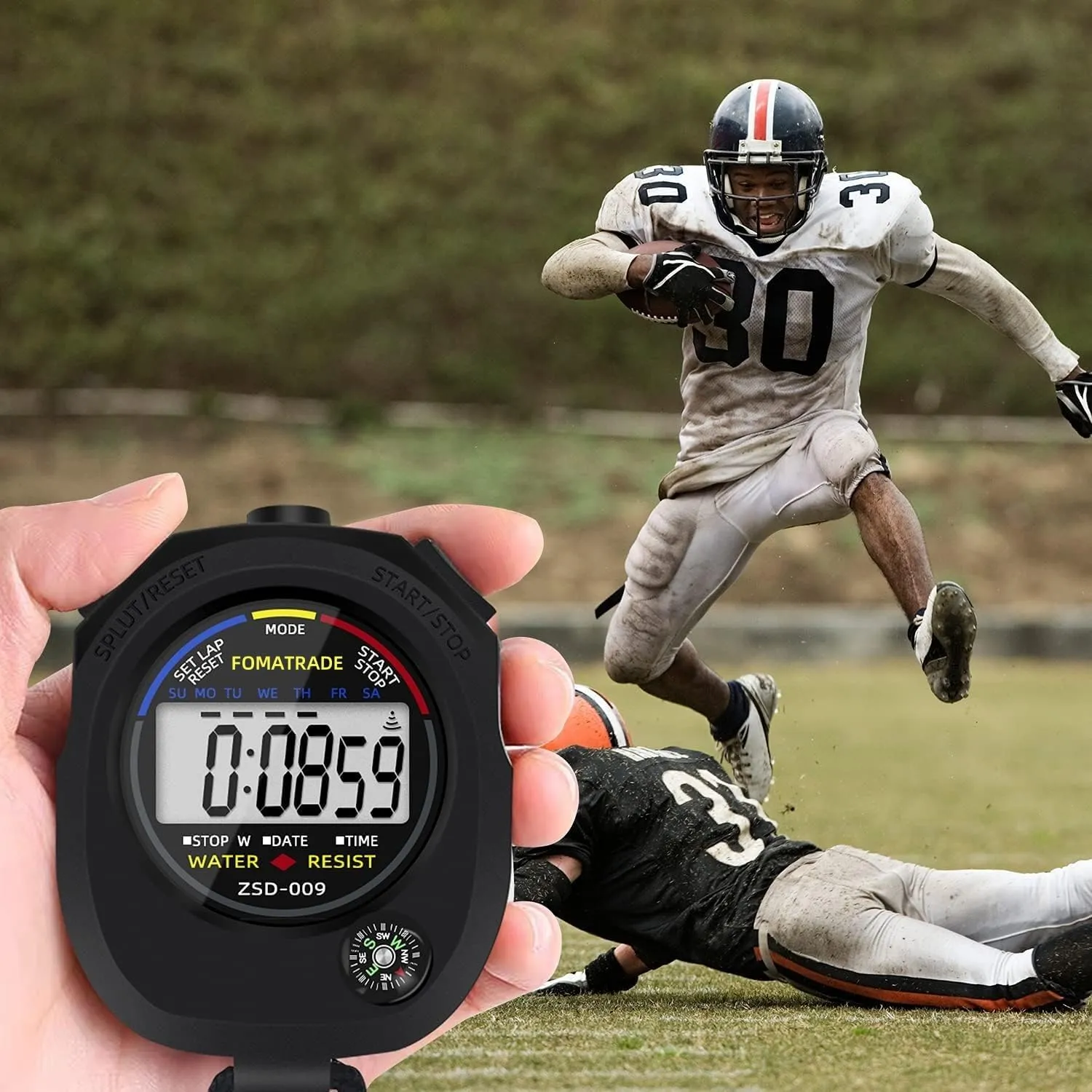 Stopwatches for Coaches Waterproof Stopwatch,Digital Stopwatch Timer,Sport Stop Watch,Interval Timer with Large Display