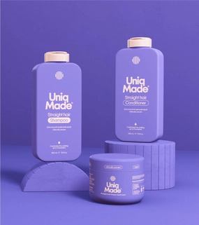 Straight Hair Care Set: Shampoo, Conditioner, and Treatment Mask