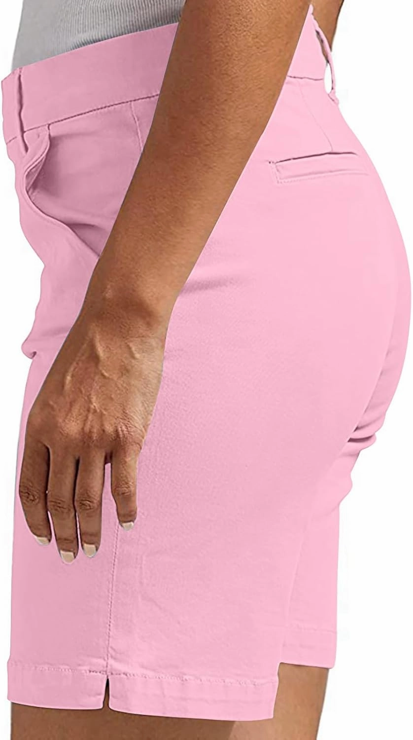 Suit Shorts for Women Stretchy Dressy Casual High Waisted Lounge Short Pants with Pockets Comfy Elagant Work Outfits