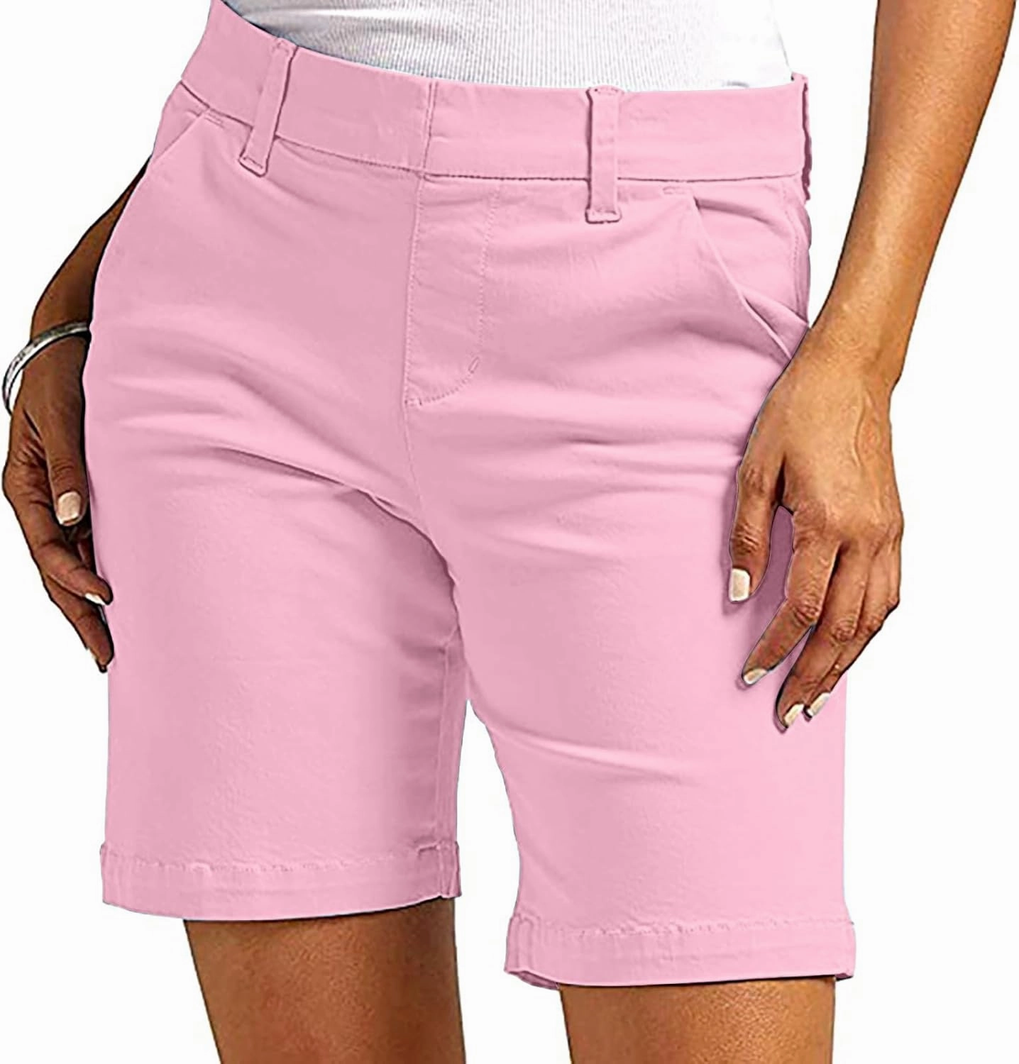 Suit Shorts for Women Stretchy Dressy Casual High Waisted Lounge Short Pants with Pockets Comfy Elagant Work Outfits