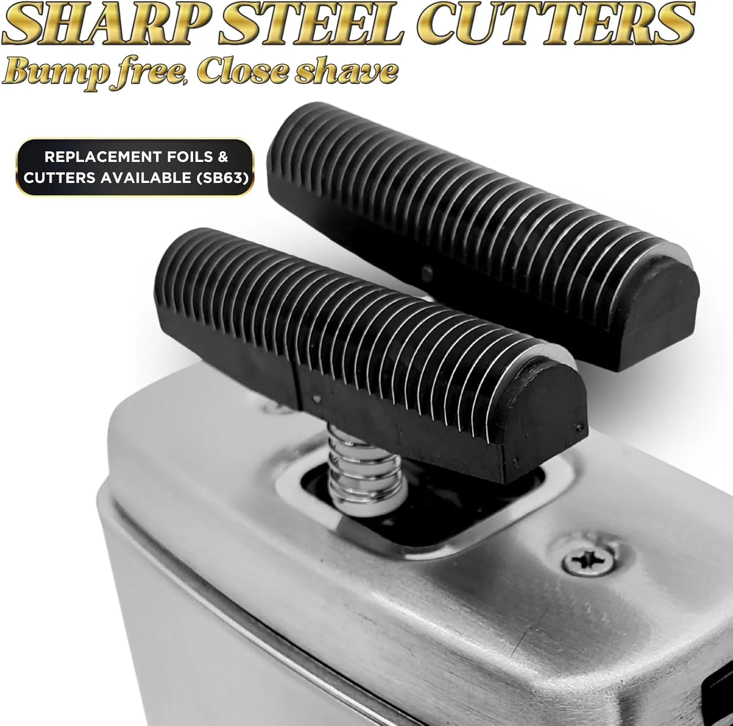 Supreme Trimmer Crunch Electric Razor for Men | 150 Minute Runtime, Waterproof Wet/Dry Men's Electric Corded/Cordless Double Foil Shaver for Stubble | STF602