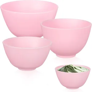 SUPVOX 3 Pcs Facial Mask Mixing Bowls Home Use Silicone Bowl for Facial Mask
