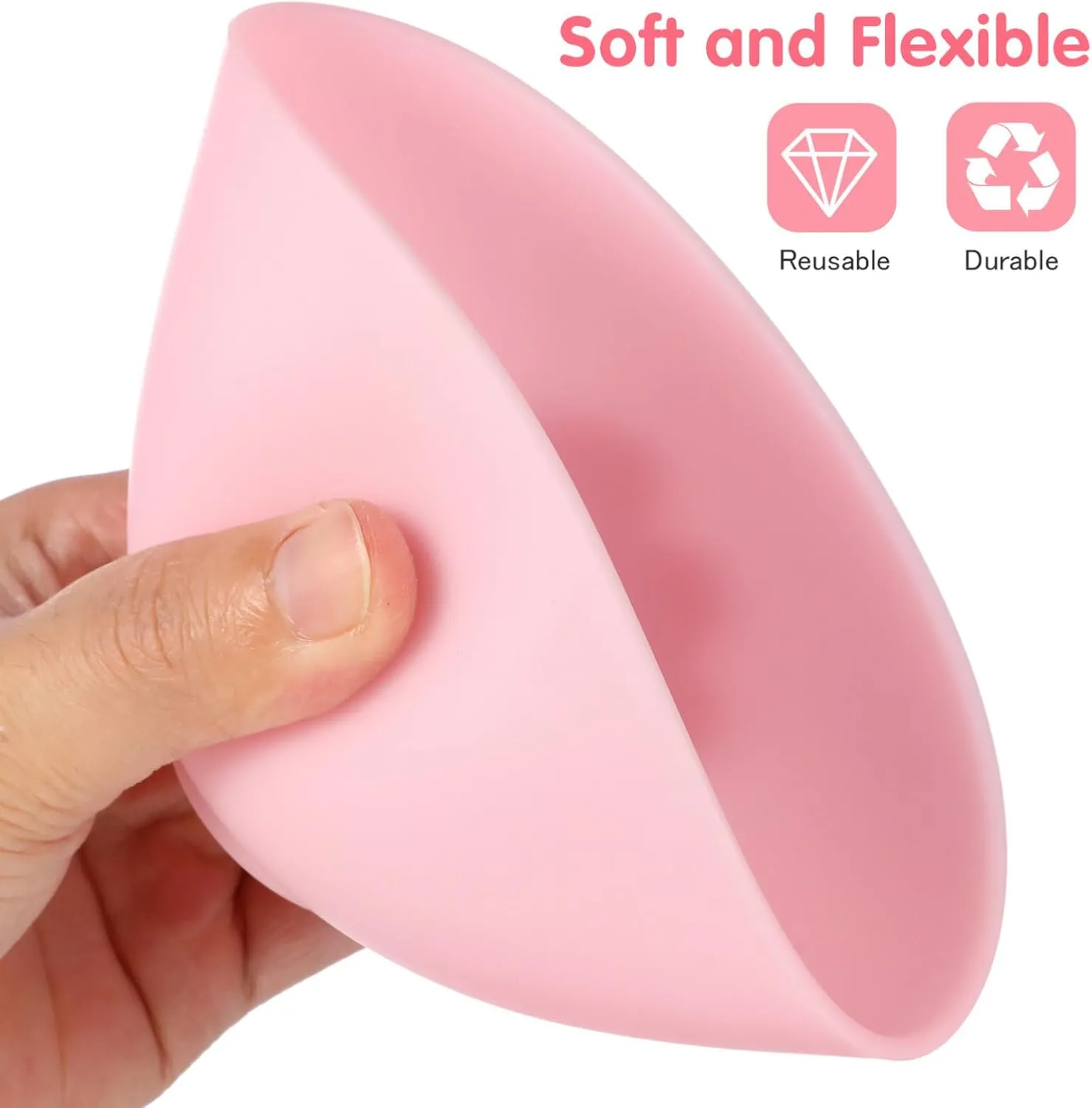 SUPVOX 3 Pcs Facial Mask Mixing Bowls Home Use Silicone Bowl for Facial Mask