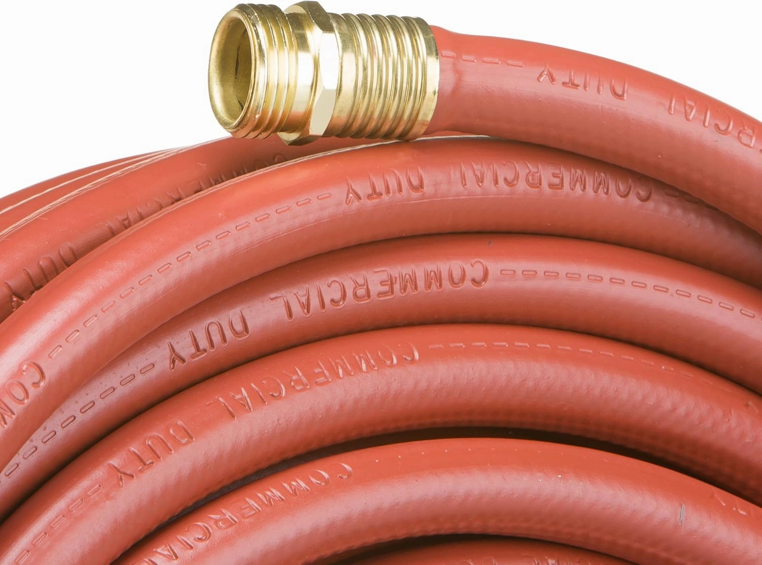 Swan Products SNCG58075 CONTRACTOR  Commercial Duty Clay Water Hose with Crush Proof Couplings 75' x 5/8", Red