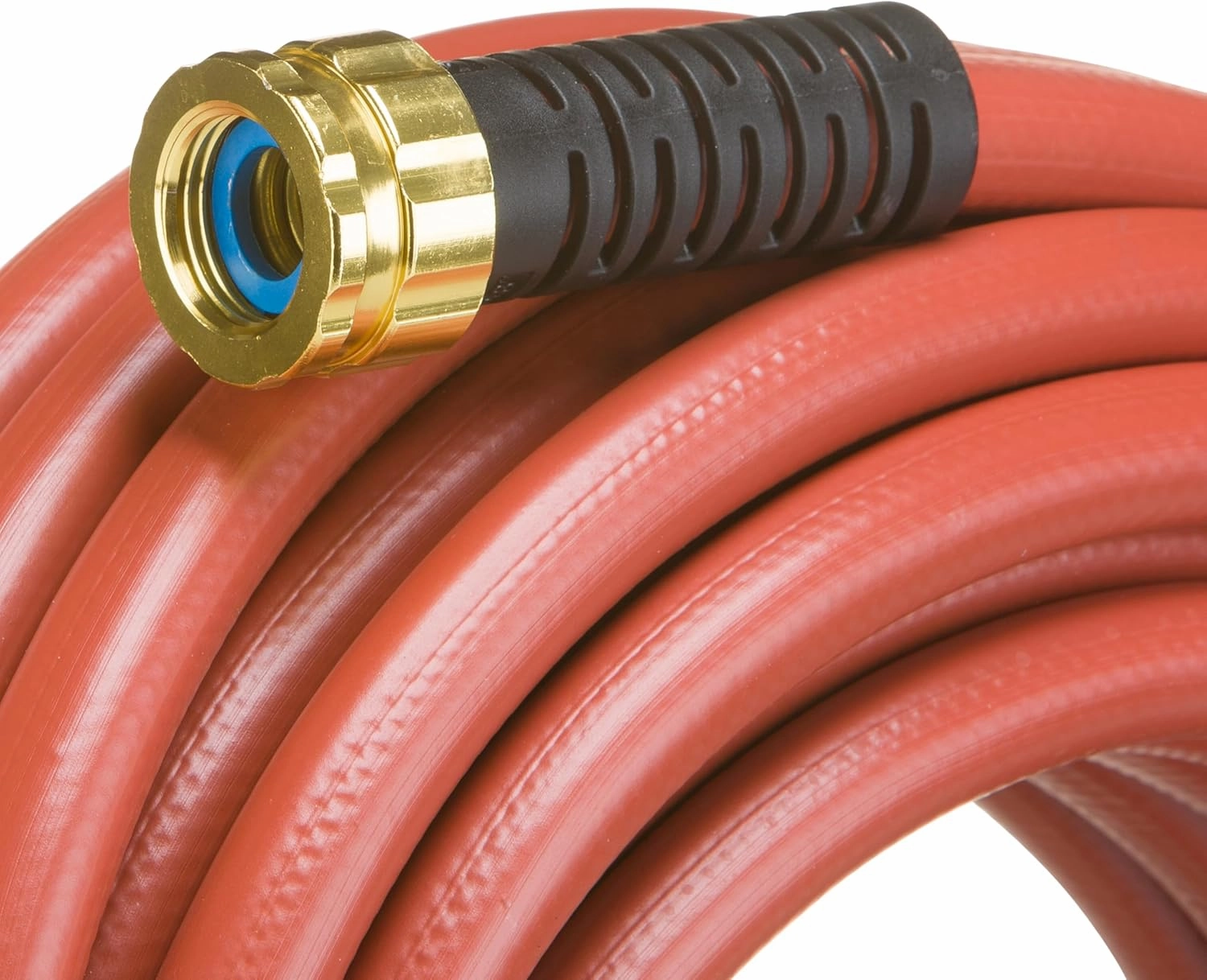 Swan Products SNCG58075 CONTRACTOR  Commercial Duty Clay Water Hose with Crush Proof Couplings 75' x 5/8", Red