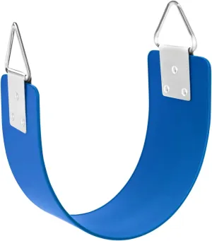 Swing Seat with Metal Triangle Ring 30.4 x 5.9 Inch, Heavy Duty Swing Set Replacement Accessories for Kids & Adults Outdoor, Playground,Trees, Backyard- Blue(Support 300LB)