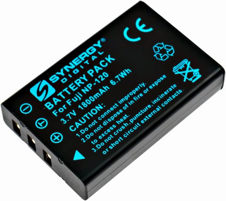 Synergy Digital Digital Camera Batteries, Compatible with Contax 186003, BP15005 Digital Camera Batteries (li-ion, 3.7V, 1800 mAh), Set of 2